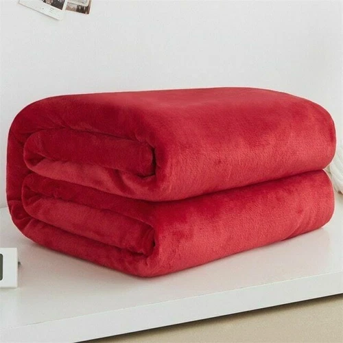 Soft for Bed Faux Fur Mink Solid Color Sofa Cover Bedspread Winter Plaid Blanket - Picture 9 of 25