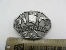 Vintage Buckles of America Mechanic Car Worker Career Job Belt Buckle - USA