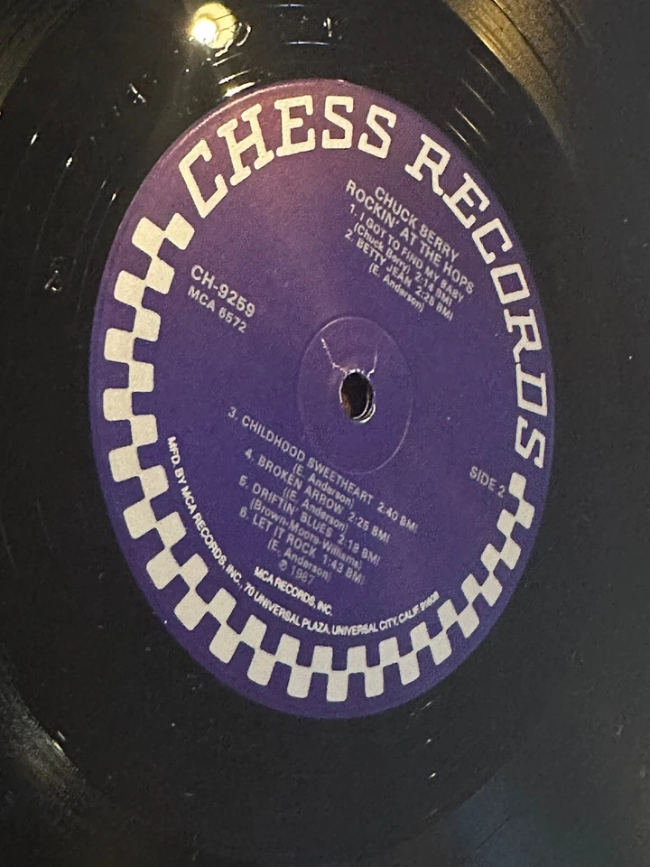 Chuck Berry -Rockin' at the Hops- 1987 MCA Records CH-9259 ✨Promo ✨ - Image 3 of 4