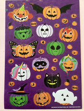 Halloween Pumpkin Jack O Lantern Stickers