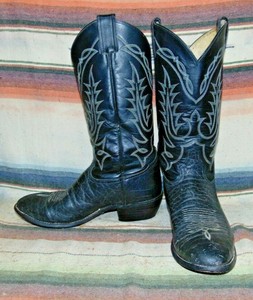 worn cowboy boots