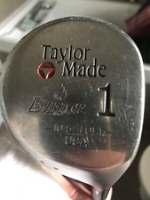 FULL SET TAYLOR MADE BURNER ORIGINAL MK 1 VINTAGE METAL DRIVER, 3 & 5 WOOD MINT