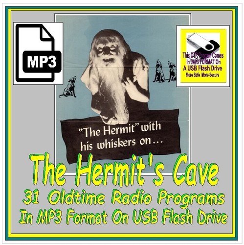 THE HERMIT'S CAVE 31 Choice Radio Shows OTR MP3 On USB Flash Drive