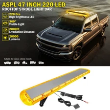 46” LED EMERGENCY ROOFTOP LIGHT BAR WARNING TRUCK TOW WRECKER STROBE AMBER LIGHT