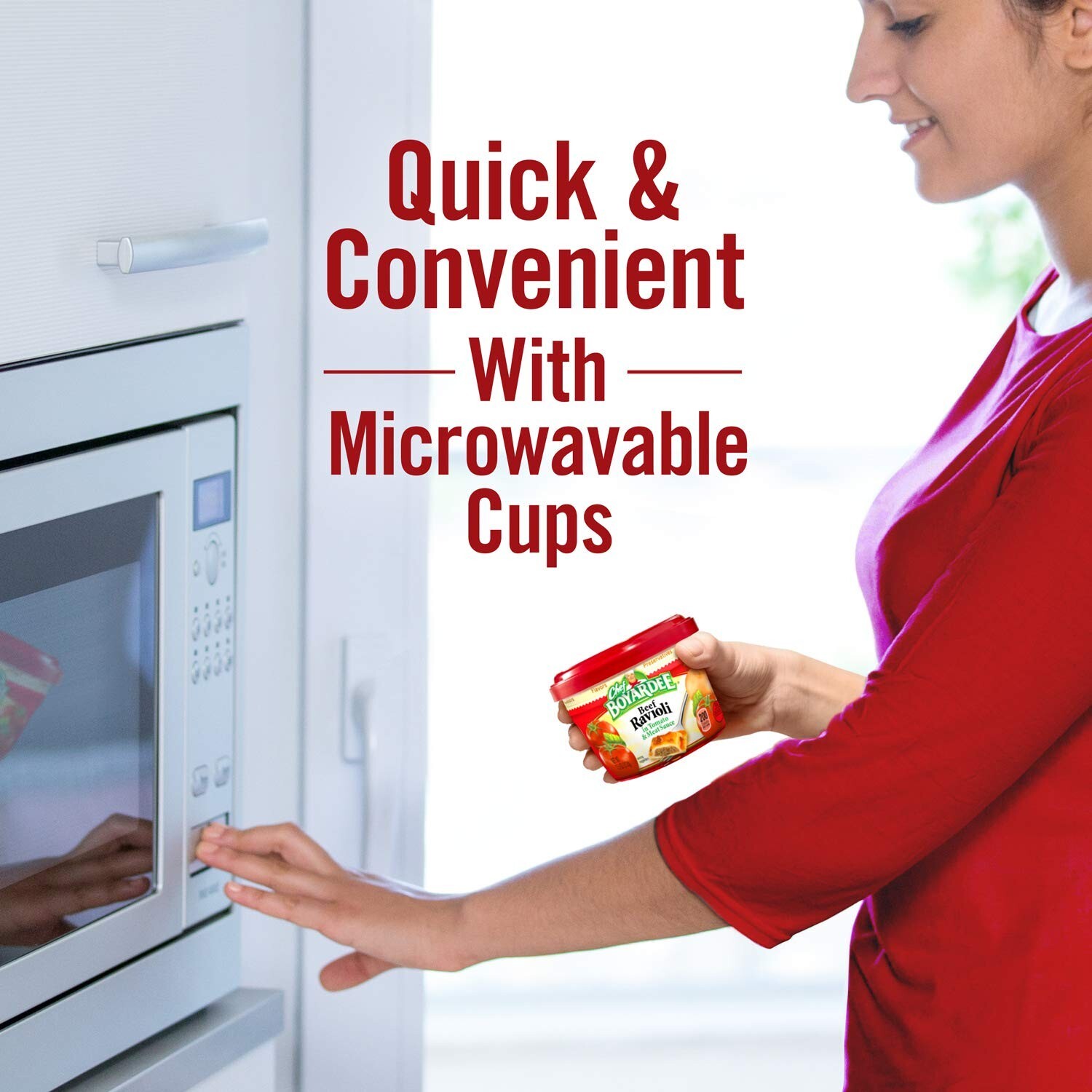 Easy 7.5 oz Beef Ravioli in Pasta Sauce - Perfect for On-the-Go Snacking