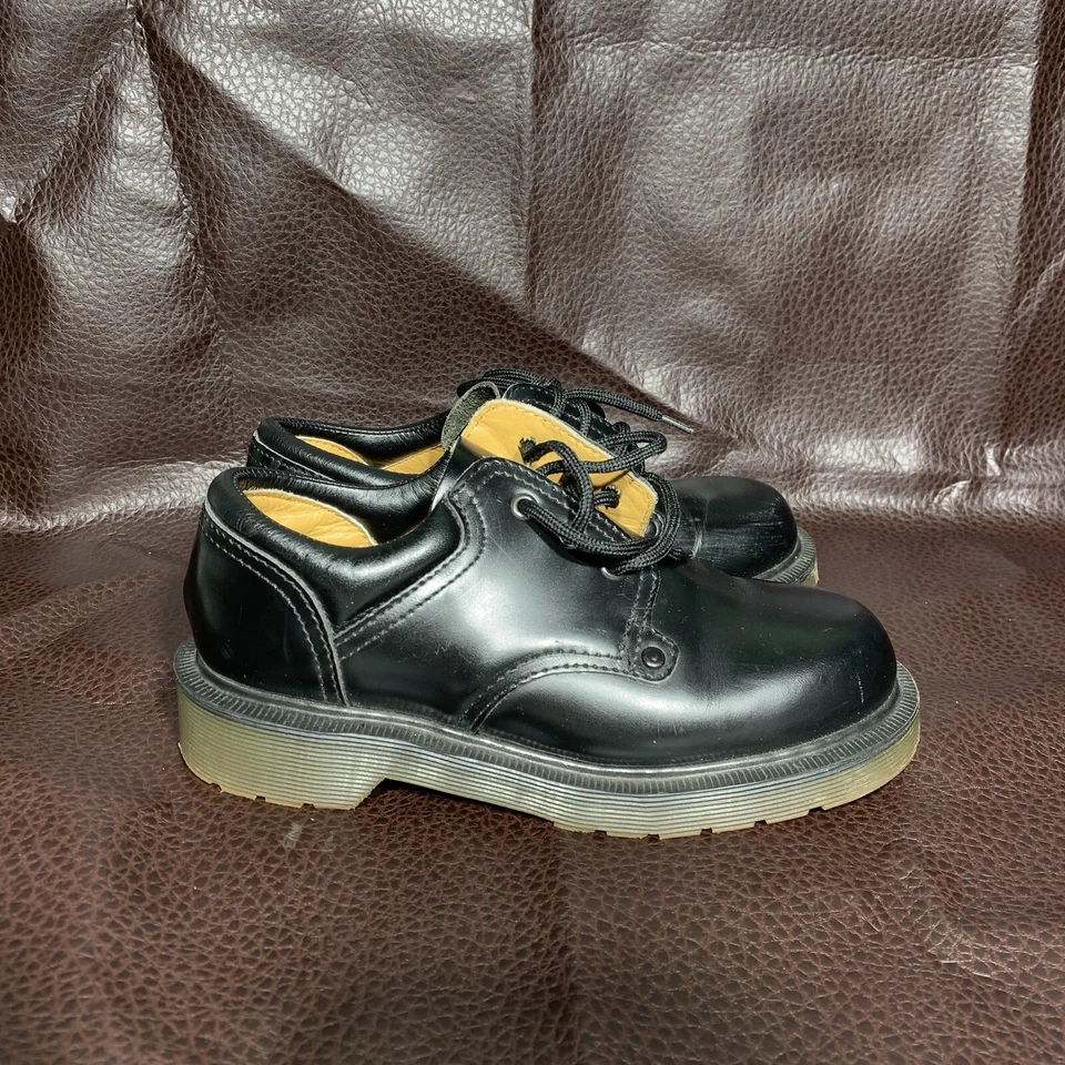 Zapatos De Colección Hechos en Inglaterra Dr Martens Originales Negros Marrón Talla US 1 UK 0 Foto 4 de 4