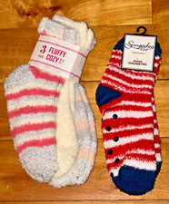 4 Pairs - Women's Warm Cozy Fuzzy Socks - Super Soft - Shoe Size 6-10 - NWT