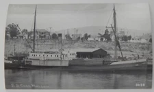 Steamship Steamer CHARLES NELSON real photo postcard RPPC