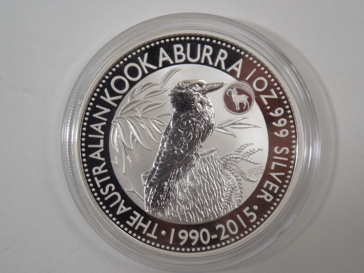 2015 P25 Australia $1 Kookaburra 1 Oz . 999 Fine Silver Coin
