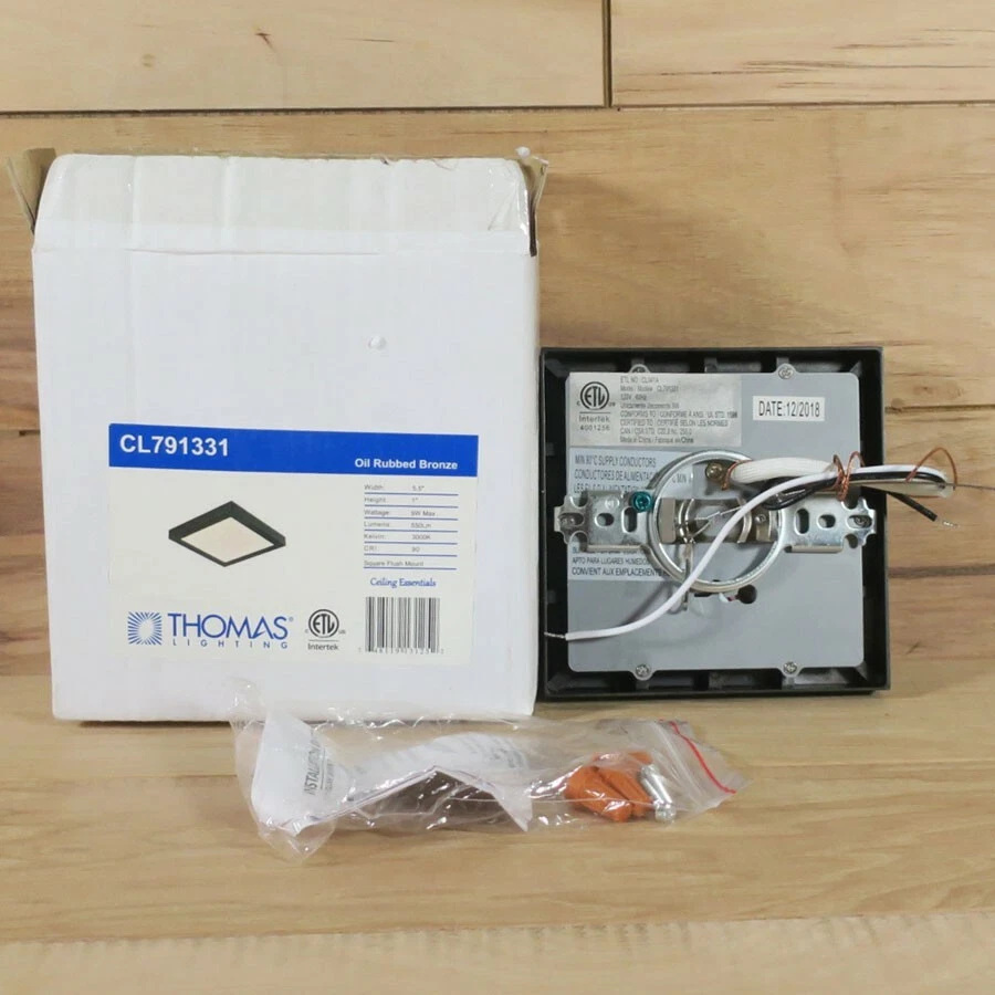 Thomas Lighting CL791331 Titan Flush Mount Oil Rubbed Bronze 5.5 x 5.5 x 1, LED - Image 3 of 4