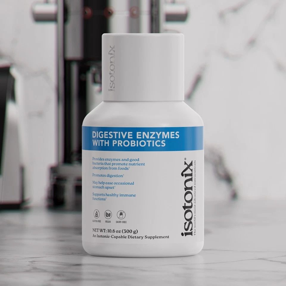 Enzimas digestivas Isotonix con probióticos - 90 porciones, salud intestinal y digestión Foto 2 de 4