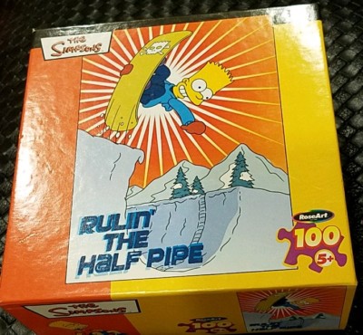 THE SIMPSONS BART SNOWBOARDING PUZZLE 
