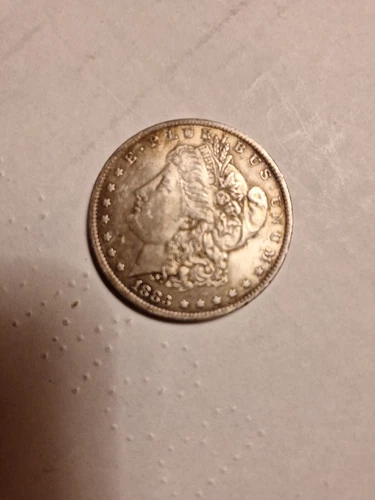 #410--1883-O AU MORGAN SILVER DOLLAR 90% $1 COIN US