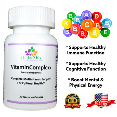 COMPLETE VITAMINS AND MINERALS DAILY DOSAGES 120 Capsules Formula Improve Health