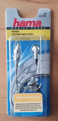 hama Mobile Phone Kopfhörer Headset 00032795 Lautsprecher Mikrofon Grau System 
