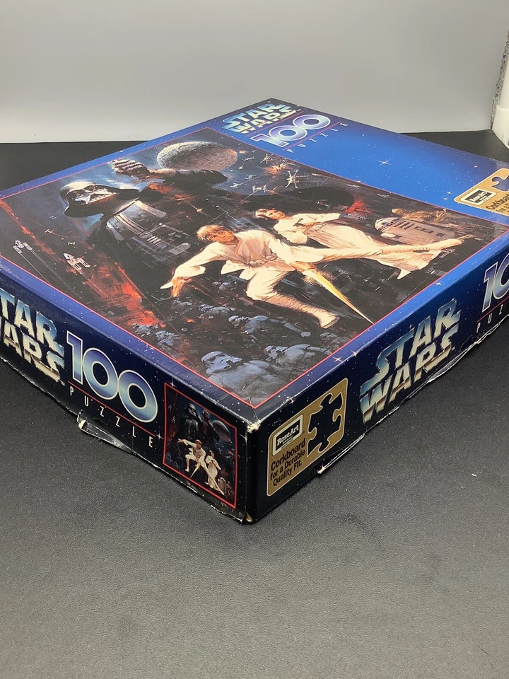 Rompecabezas de 100 piezas Star Wars Luke Princess Leia Darth Vader droides arte rosa corcho Foto 2 de 3