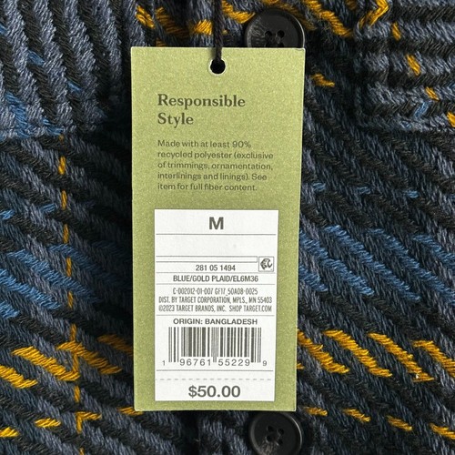 Cascialla Goodfellow & Co da uomo a quadretti spessi in tessuto blu navy medio - Foto 2 di 12