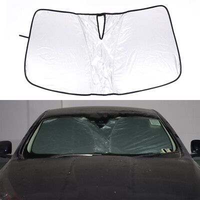 Front Windshield Sunshade UV Block Visor Cover Trim For Jaguar XJ 2010+ US