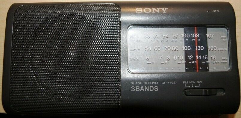 SONY ICF-480S 3 BAND AM/FM/SW, ANALOG WORLD RECEIVER | eBay