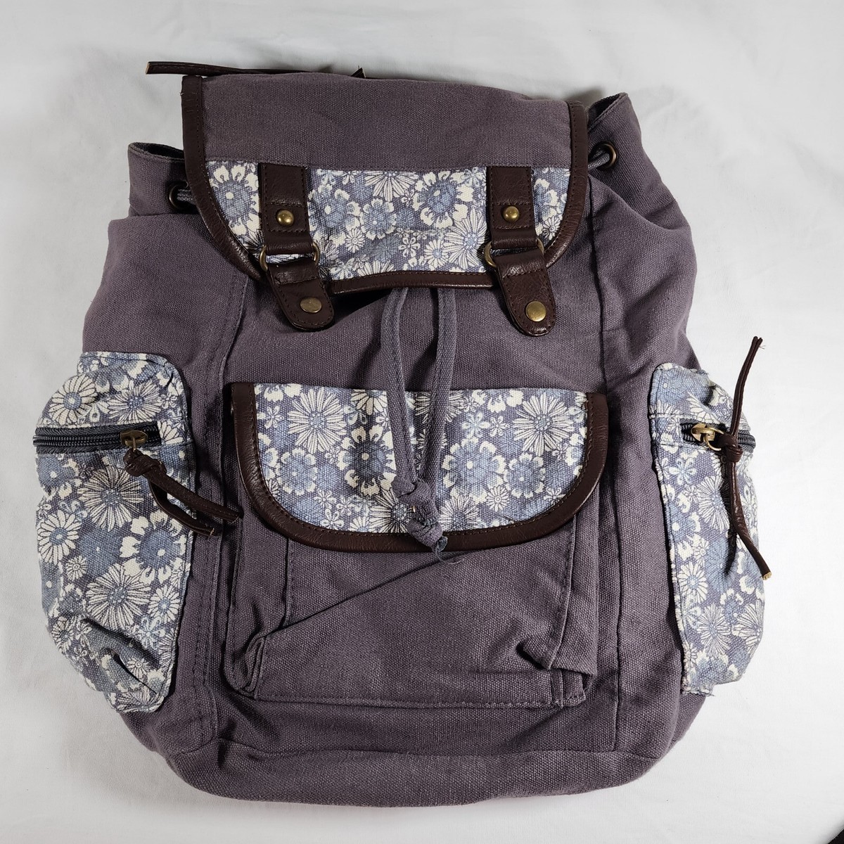 Athletech Bookbag Backpack Cloth Adjustable Straps Pockets Zipper