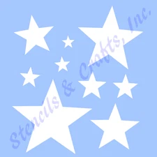 STARS MINI STENCIL MANY SIZES GALAXY CELESTIAL PATTERN TEMPLATE PAINT CRAFT NEW