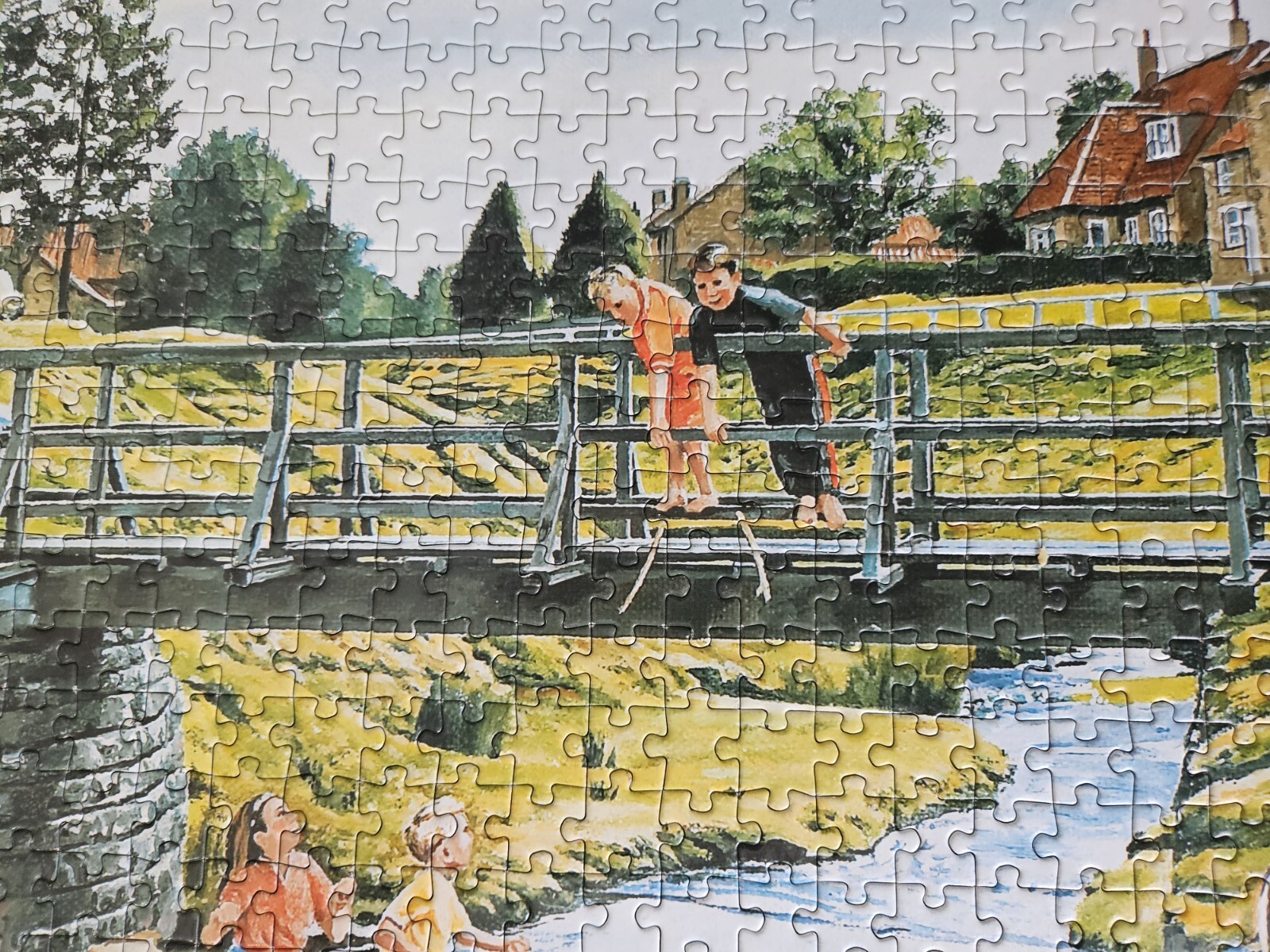 Corner Piece "Picnic Playtime" 1000 piece jigsaw puzzle eBay