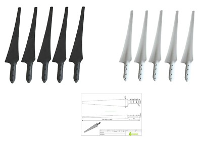 5 Piece 90cm To 107cm Ista Breeze Repeller, Wind Generator, Turbine, Turbine