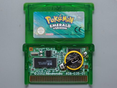 Pokemon Emerald for Nintendo Game Boy Advance *100% ORIGINAL* NEW BATTERY - Picture 1 of 3