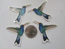 Temporary Tattoos - Set of 4 wrist size Hummingbird approx. 1.5" each 