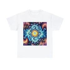 Psychedelic T Shirt Art Unisex Adult Rave Hippie LSD DMT Fractal Mushrooms