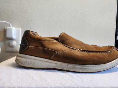 Florsheim Brown Leather Moccasin Style Casual Loafers- Size 11 Florsheim Brown Leather Moccasin Style Casual Loafers- Size  main image 2