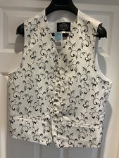 Peter Posh grey/black swirl waistcoat, brand new, unworn, LESS THAN HALF PRICE 