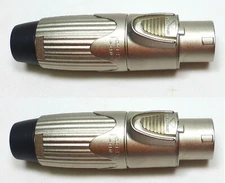 (2)Two Original NEUTRIK NLT8FXX Female 8 Pole SpeakON Heavy Duty Cable Connector