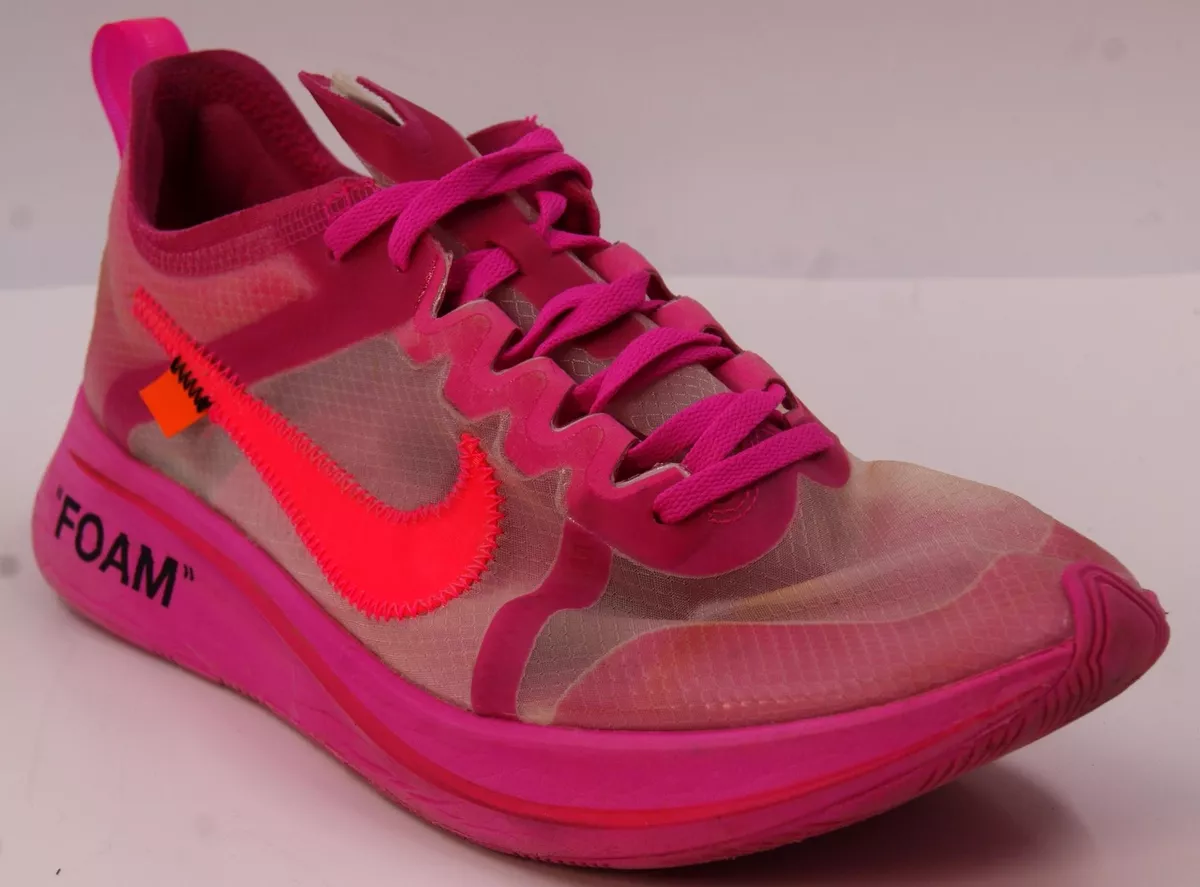 Nike Fly Men&#039;s Off-White Pink Athletic Running Sneakers Shoes |