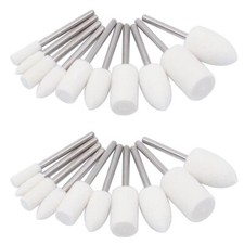 20 Pcs Wool Felt Polishing Wheels Grinding Bits for Dremel Rotary Tool