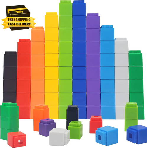 Math Manipulatives Counting Cubes, Educational Number Blocks, Classroom Toys Kin