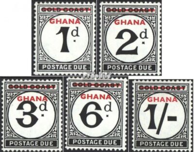Ghana P1-P5 (complete issue) unmounted mint / never hinged 1958 Postage ...