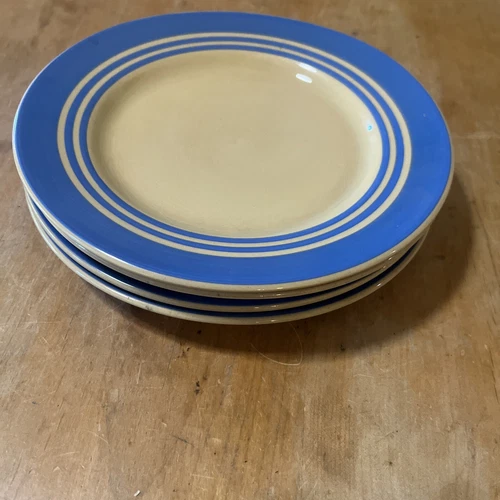Quality Vintage Kitchen Blue 9in Plates Set Of 4 Made In England