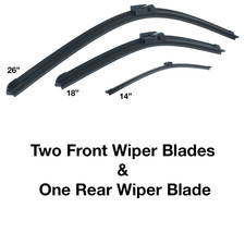 BMW 5 Series Tourer (F11) 2009 - 2017 Front and Rear Windscreen Wiper Blades