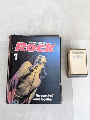History Of Rock  Collection 40 Magazines 29 cassettes Elvis, rolling stones ozzy