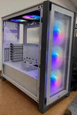  WHITE  Missing Tempered Glass Corsair iCUE 4000X RGB Mid-Tower ATX Case