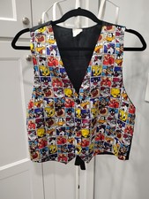 Men s Vintage 1994 Looney Tunes Tweety Sylvester Cartoon Print Vest Black SzS