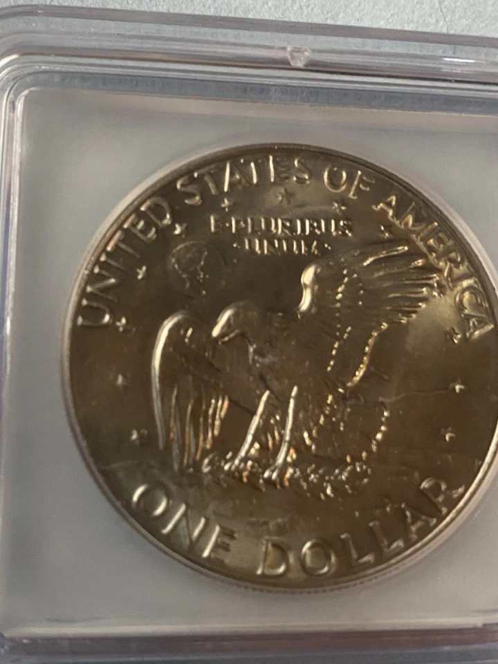 1977 -D Eisenhower Dollar ICG MS-67 Austin Hutton Signed Slab -GEM-FREE SHIPPING - Image 3 of 4