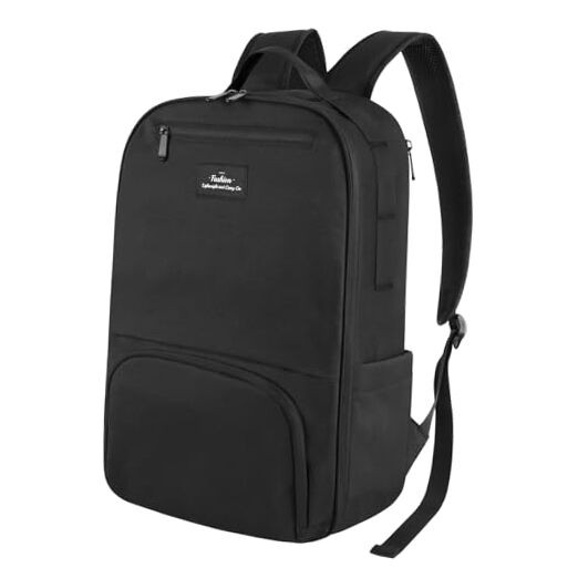 Men's 15.6 Inch Laptop Backpack - Durable School Bag for Boys in Black-image