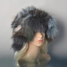 Hats Real Fox Farm Fur Hat Beanies Caps Fashion Genuine Plush Women Fluffy Furry
