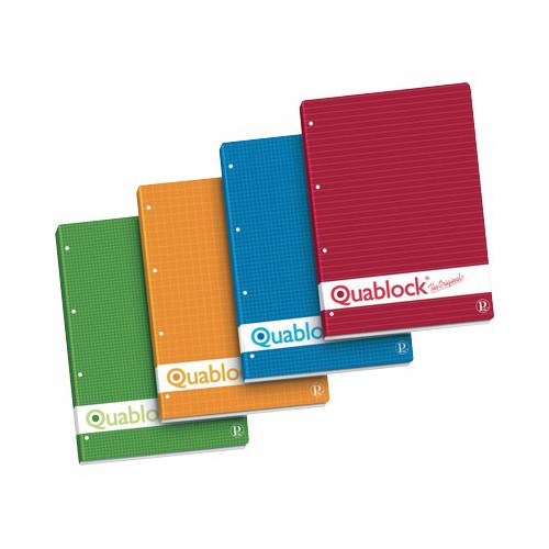 Blocco Collato Quablock Pigna - A4 - Quadretti 5 mm - 50 Fogli - 00609775M (Conf