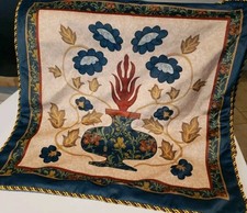 1 Velvet 18x18 Pillow Covers/Pillowcases Rope Edging Zip Closure Turkish Style