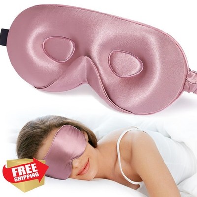 LitBear Silk Sleep Mask Bean Pink