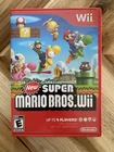 Nintendo New Super Mario Bros. Wii Platformer Multiplayer Manual Included 2009