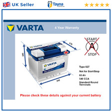 Battery fits TOYOTA AYGO YARIS C-HR COROLLA VERSO YARIS VERSO CAMRY 027